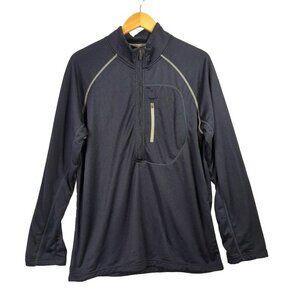 Head  1/2 Zip Training Top Mens‎ L Blue Fleece Lined Lightweight Activewear